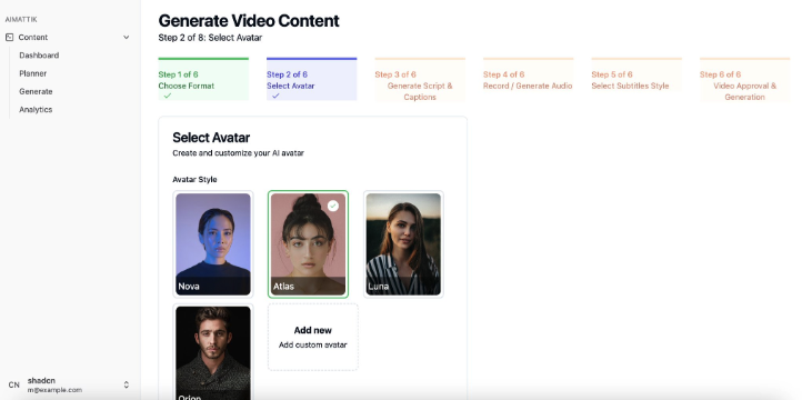 Generate video content with AI